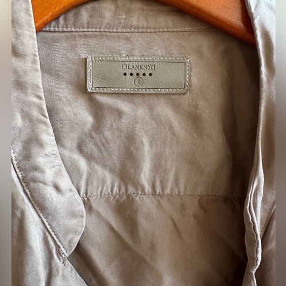 Blank NYC Faux Suede Taupe/Brown Moto Zipper Jacket Size S - Picture 2 of 4